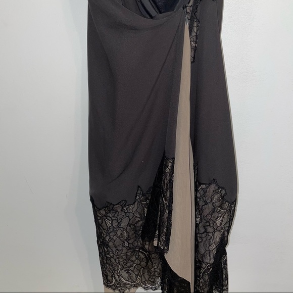 NWT BCBGMAXAZARIA Runway One Shoulder Lace Dress 2